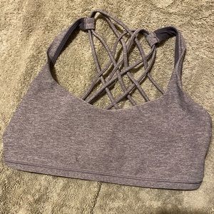 Grey lululemon sport bra✨